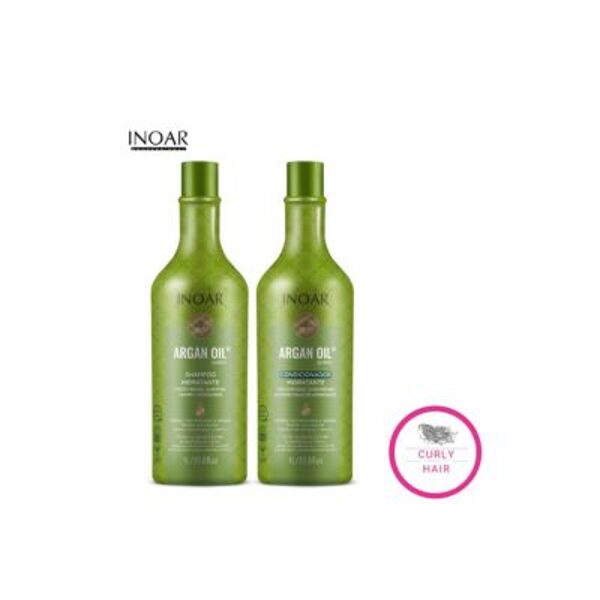 INOAR Argan Oil Duo Kit - intensīvi mitrinošs šampūns un kondicionieris ar argana eļļu 2x1000 ml