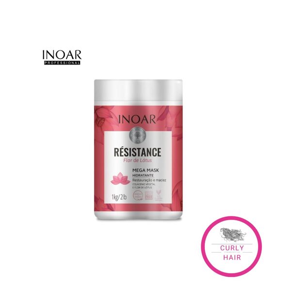 INOAR Resistance Flor de Lotus Mask - intensively regenerating, refreshing mask 1000 g